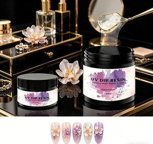 Resina UV para Flores de Cristal, Pegamento Líquido de 100 ml - Bajo Olor, Curado UV, para Accesorios para el Cabello DIY, Manualidades con Pétalos y Fabricación de Joyería - Product Image 2
