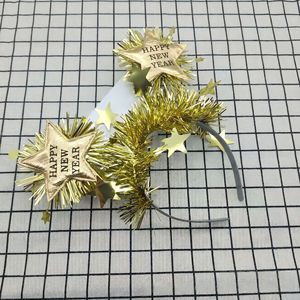 Diadema de Estrella de Peluche con Borlas de Lentejuelas para Año Nuevo, Accesorio Festivo para Fotos de Nochevieja, Accesorios para el Cabello para Adultos y Niños, Estilo Minimalista Moderno - Product Image 5