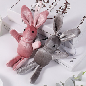 Velours coréen souhaitant pendentif éternel Bouquet poupée lapin sac à dos clé peluche jouet accessoires - Product Image 1