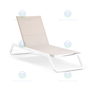 سرير شاطئ عالي الجودة بإطار ألومنيوم، تصميم عصري قابل للتكديس للاستخدام الخارجي، سرير شاطئ متين - Product Image 6