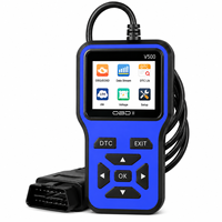 Escáner OBDII V500, Lector de Códigos de Auto, Herramienta de Diagnóstico de Motor, Consulta de DTC, Monitor de Datos en Tiempo Real, Comprobación de Listo para Inspección I/M, Probador de Voltaje