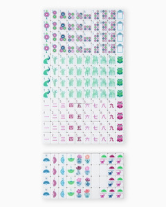 Mahjong Personnalisé Américain de Luxe Moderne, Ensemble de Voyage Violet, 160 Pions Gravés, 4 Couches, Portable, pour Divertissement et Fêtes, en Acrylique - Product Image 6