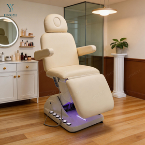 Nouvelle Arrivée - Fauteuil Facial Électrique, Lit Facial 3 Moteurs Inclinable, Table de Massage pour Esthéticienne, Lit Courbé pour Extensions de Cils en Salon de Beauté - Product Image 4