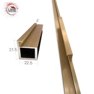 Aluminium Extrusie Glazen Frame Deurprofielen Voor Kastdeuren Garderobedeuren Aluminium Keukenkastprofiel - Product Image 3