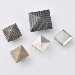 Tirador de gabinete cuadrado de aleación de zinc, diseño minimalista, herraje duradero para muebles, pomo de un solo orificio - Product Image 3