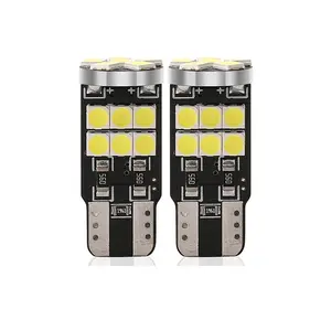 Lámpara Led de alto brillo para matrícula de coche, luz Led T10 3030 18smd, W5w, marcador de un solo lado, para maletero trasero