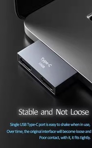 10gbps Usb3.1 Tipo <span class=keywords><strong>C</strong></span> a Dual 2 X <span class=keywords><strong>Usb</strong></span>-<span class=keywords><strong>C</strong></span> 2 * Puertos <span class=keywords><strong>Usb</strong></span> Divisor Hub Convertidor de datos de carga Adaptador Conector para <span class=keywords><strong>Macbook</strong></span> - Product Image 5