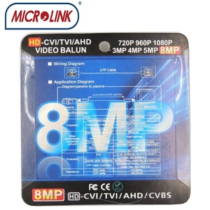 ตัวแปลงสัญญาณ <span class=keywords><strong>4K</strong></span> 8MP AHD <span class=keywords><strong>HDCVI</strong></span> HDTVI CVBS BNC เป็น IP ตัวแปลง BNC เป็น UTP 1 ช่องสัญญาณแบบ Passive HD Video Balun - Product Image 6