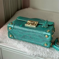 Sac à main de luxe de style python pour femme, sacs à main de style serpent python en cuir véritable