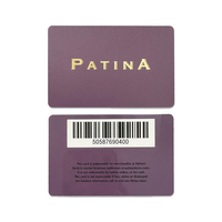 Diseño personalizado Lealtad PVC Tarjeta de regalo de plástico con código de barras