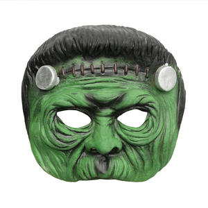 Masque de cosplay Halloween à motif dessin animé Frankenstein en silicone, demi-visage, imprimé numériquement, idéal pour <span class=keywords><strong>les</strong></span> fêtes et accessoires de costume – Meilleure vente - Product Image 5