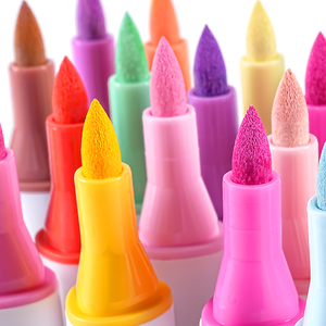 Pennarelli Acrilici con Doppia Punta Morbida in Confezione |   <span class=keywords><strong>Colori</strong></span> vivaci opachi di grande capacità, che non sbiadiscono, per studenti e artisti che disegnano - Product Image 5