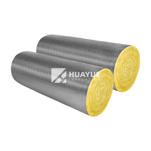 HUAYUE <span class=keywords><strong>Isolation</strong></span> acoustique 25mm 50mm <span class=keywords><strong>Laine</strong></span> de fibre de verre avec feuille d'aluminium Fsk - Product Image 6