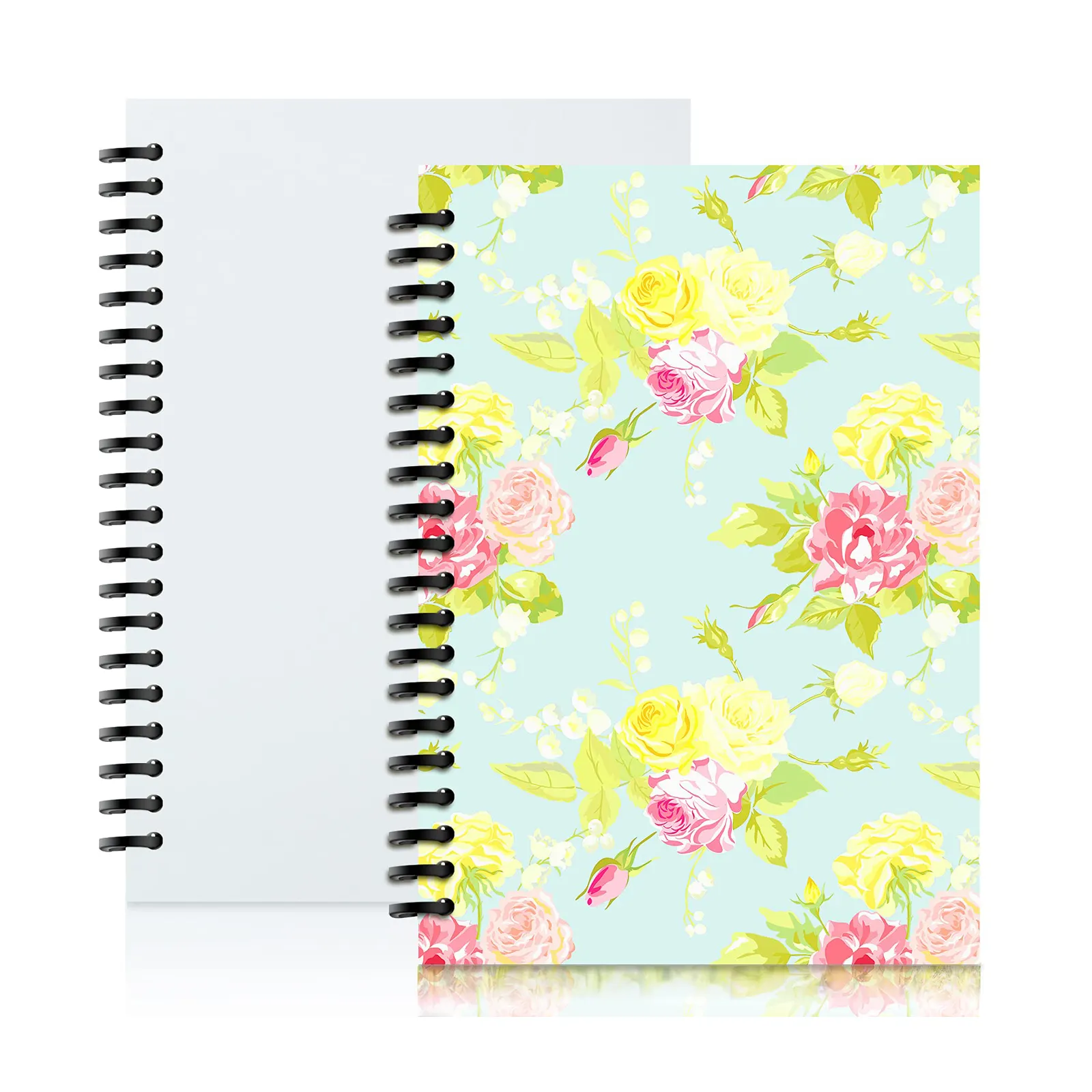 OEM logo kustom notebook sublimasi kulit pu sampul notebook sublimasi spiral A4 A5 A6 notebook jurnal kosong
