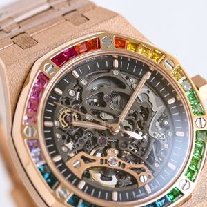 Montre squelette diamantée haut de gamme |   Montre squelette de luxe haut de gamme |   Usine GR/CLEAN/PPF/HBF |   Modèle 15412BC Cal.3132 - Product Image 4