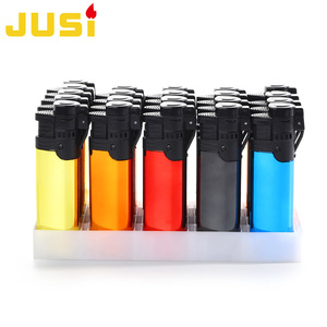 JUSI Nouveau Briquet Tendance à Couvercle Rabattable Grande Capacité, Allume-Cigare Portable Épais Coupe-Vent à Jet - Product Image 1