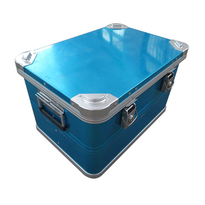 new design OEM safety boxes bins large portable metal trunk heavy duty vintage storage containing box aluminium equipment case