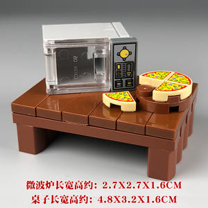 MOC บล็อกประกอบอนุภาคขนาดเล็ก DIY <span class=keywords><strong>ของเล่น</strong></span>โมเดล บ้าน ห้องครัว ห้องนั่งเล่น และห้องน้ำ - Product Image 6