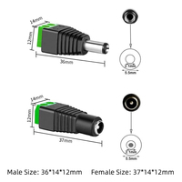 Câble d'extension d'alimentation CC 12V 24V, prise jack mâle/femelle 5,5*2,1 mm, connecteur d'alimentation CC pour bande LED