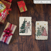Letrero Metálico de Árbol de Navidad, Decoración de Pared con Diseño de Árbol de Navidad Aterrador y Festivo para Casa de Campo, Bar o Adorno