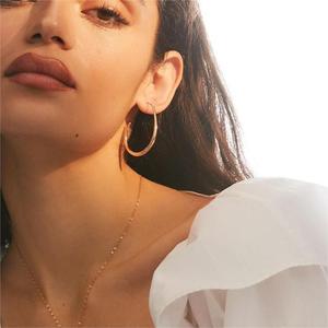 Pendientes de Aro de Acero Inoxidable con Baño de Oro de 18k, Resistentes al Agua y al Deslustre, con Esmalte en Forma de Gota de Agua, Modernos para Mujer, Ideales para Fiestas - Product Image 2