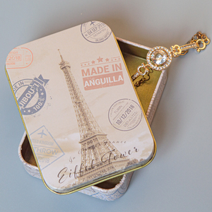 Customised Mini Iron Tin Box Jewelry Cards Coin Storage Rectangular Case Container Packaging