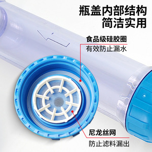 Carcasa de filtro pequeña T33 de 2 pulgadas, cartucho de filtro purificador de agua transparente para sistema de filtración DIY - Product Image 4