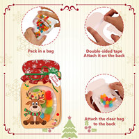 Boîte à bonbons YZ, emballage de cartes de Noël faites à la main, cartes de vœux en bocal Mason, utiles pour la décoration et l'étiquetage de cadeaux d'anniversaire