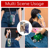 Étui de téléphone personnalisé en aluminium, sublimation, étanche, antichoc, avec cordon pour 16 15 14 13 12 11 Pro Max