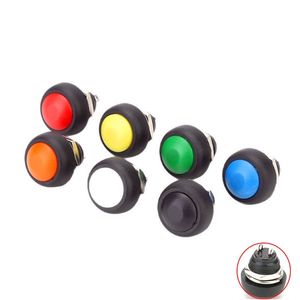 Interrupteur à bouton-poussoir rond étanche PBS-33B 12 mm |   Réinitialisation momentanée avec câbles |   pour Horn en rouge/noir/blanc - Product Image 2