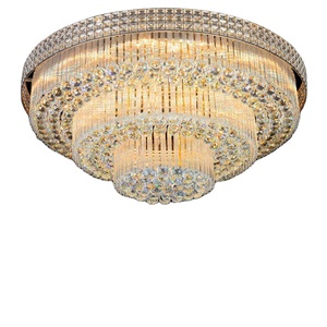 Luxury Design Living <b>Room</b> Indoor K9 Crystal Ball Round Large chandelier lamp ceiling <b>lights</b> large - Product Image 6