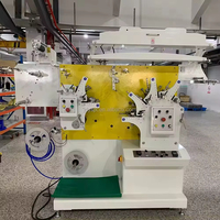 Machine d'impression d'étiquettes flexographiques entièrement automatique 2+1 couleurs, 60 m/min, pour étiquettes en tissu étroit