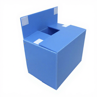 Boîte d'emballage électronique en plastique recyclable, personnalisée, écologique, en PP extrudé, pliable, imperméable, durable, surface brillante, épaisseur 2 mm
