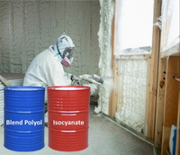 Mousse pulvérisée à cellules fermées bicomposante, polyuréthane rigide (PU), mousse polymère liquide, usage industriel, pureté 100%, qualité supérieure