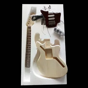 Kits de guitarra elétrica do corpo de bacia 6 cordas diy, kits de baixo elétrico da china, fornecedor de guitarra elétrica, venda imperdível
