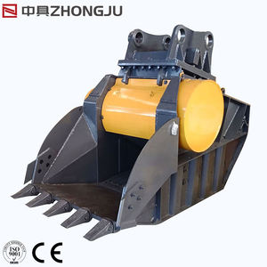 1-50 टन खुदाई के लिए मोटर के साथ खुदाई हाइड्रोलिक रॉक क्रशर बाल्टी - Product Image 3