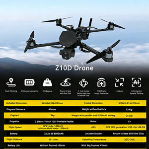 Hot Sale Racing Z10D drone wiht 3kg Payload 15km FPV Racing 5G GPS AI <b>Tracking</b> full set Racing drones accessories Factory Direct - Product Image 4