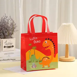 Customized Wholesale Printing Cute Dinosaur Multi-Purpose Non-Woven Fabric Bags For Kids