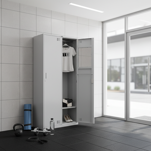 خزانة ملفات فولاذية للمستشفيات مع أقفال، تصميم عصري بأربعة أبواب فولاذية، أرفف قابلة للتعديل، مطلية بالبودرة المعدنية - Product Image 6