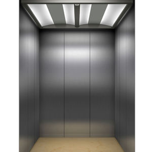 यात्री लिफ्ट केबिन लक्जरी डिजाइन स्टेनलेस स्टील कर्षण ड्राइव आधुनिक डिजाइन विरोधी जंग सतह डिजिटल डिस्प्ले गोदाम - Product Image 1