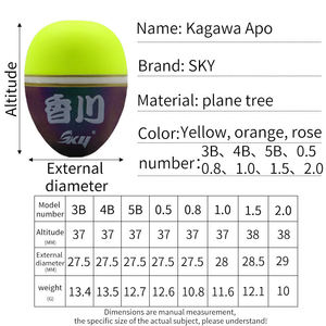 Bán buôn sycamore gỗ nhân tạo mùa xuân Bobber câu cá bobbers chống tác động câu cá đầy màu sắc nổi cá thức ăn máy - Product Image 2
