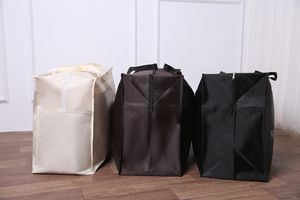 उच्च गुणवत्ता वाले रंग फोल्डेबल कपड़े बैग थोक परिधान बैग जिपर टिकाऊ पुनः प्रयोज्य गाउन कवर ड्रेस कवर - Product Image 3