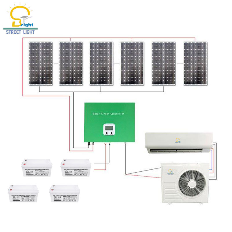 cooling on/off grid solar air conditioner split air conditioner Solar air conditioner ACDC on and off hybrid type