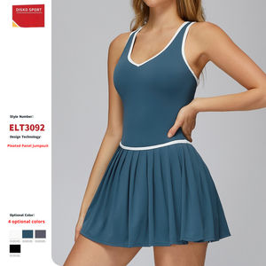 Vestido DE TENIS 2 en 1 para mujer-Pantalones cortos integrados Falda de golf para vestido de Pádel Pickleball-Vestido de voleibol elástico - Product Image 1