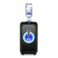Machine à shots glacés à double bouteille, refroidissement rapide, anneau lumineux attrayant, plateau amovible, distributeur d'alcool pour bureau, événements et cocktails