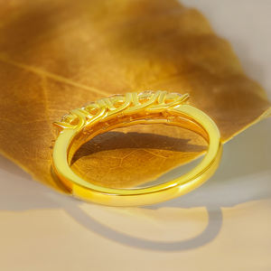 خواتم خطوبة نسائية من الفضة الإسترلينية VVS مويسانيتي والماس خواتم وعد زفاف مجوهرات أنيقة - Product Image 3