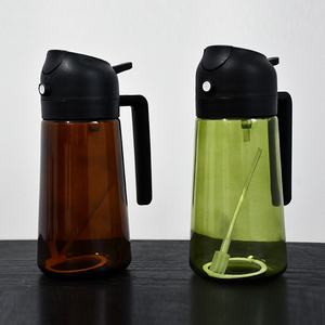 Bottiglia in Vetro Verde Ambrato Trasparente da 470ml Antigoccia a Doppio Uso <span class=keywords><strong>per</strong></span> <span class=keywords><strong>Olio</strong></span>, Spray e Versamento, <span class=keywords><strong>per</strong></span> <span class=keywords><strong>Friggitrice</strong></span> <span class=keywords><strong>ad</strong></span> <span class=keywords><strong>Aria</strong></span> con Nebulizzazione - Product Image 1