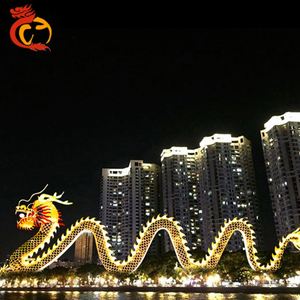 Lanterne de dragon chinoise d'extérieur de haute qualité, en soie, pour spectacle, remise de diplôme, Ramadan, Diwali, étanche, taille personnalisée, faite à la main pour - Product Image 4