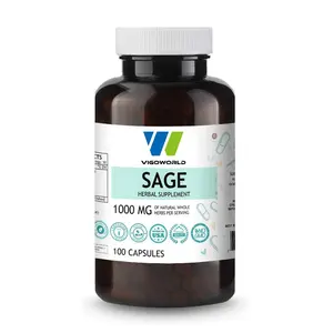 Organik Sage kapsül takviyesi teşvik beyin fonksiyonu bağışıklık ve sindirim sağlık