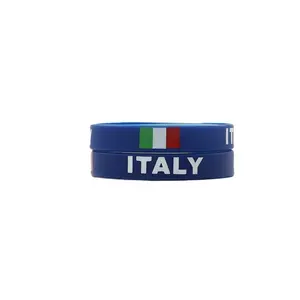 EK 2024 italy supporter silicone wristband italian color silicone bracelet